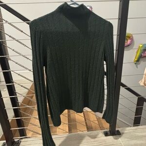 Madewell Dark Green Turtleneck Sweater
